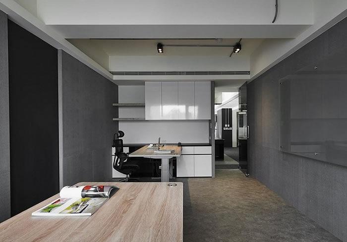 工業(yè)風主管經(jīng)理辦公區(qū)效果圖