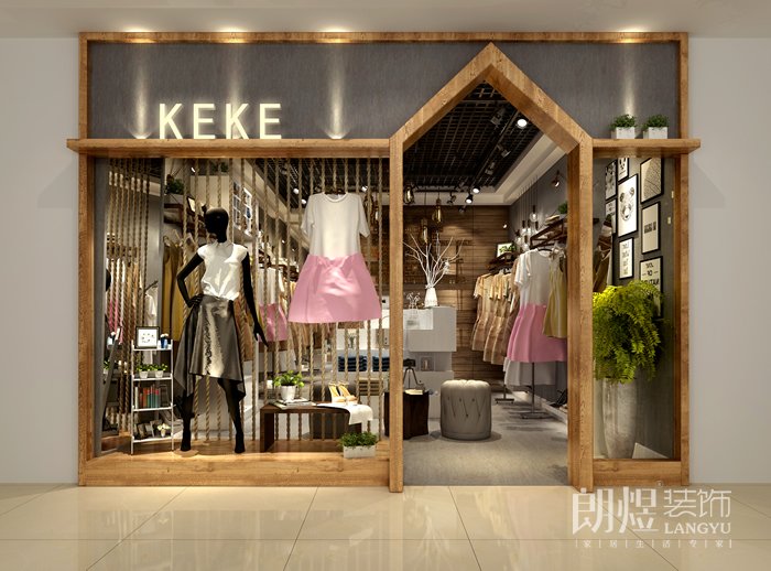 女裝店鋪裝修設(shè)計(jì)-門(mén)頭效果圖