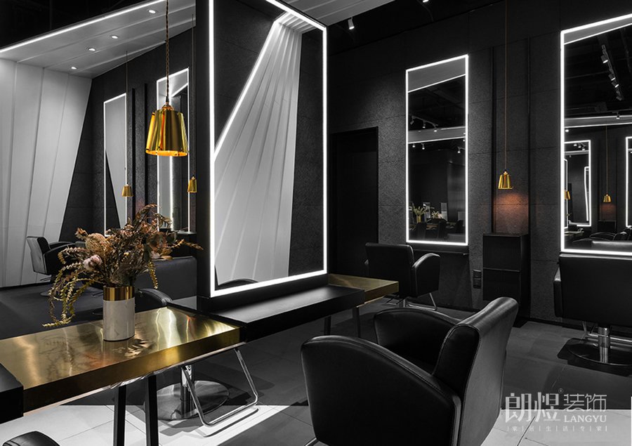 杜尚-復(fù)古發(fā)廊細節(jié)裝修圖片