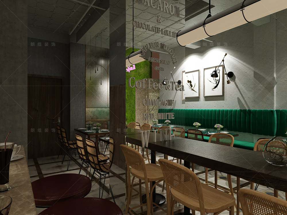 時尚小型網紅酒吧裝修效果圖