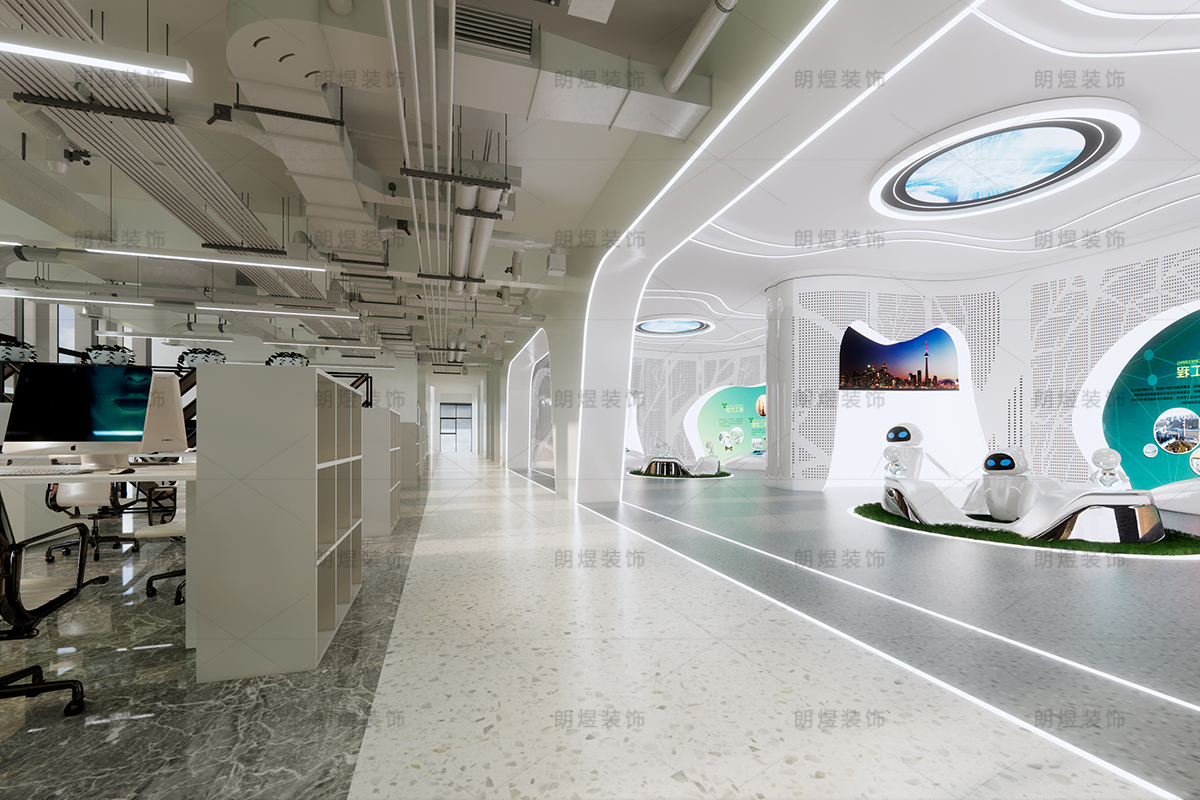 四川溉亞科技公司成都辦公室裝修設計效果圖