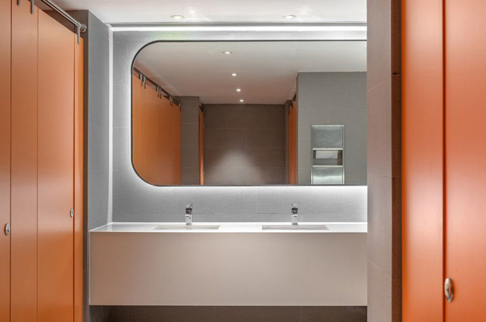 寫字樓辦公室廁所裝修布置方案效果圖